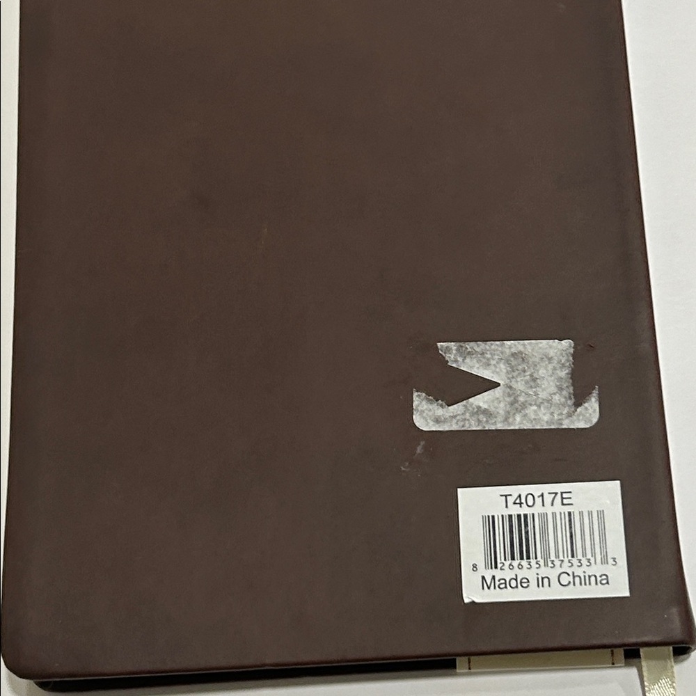 Eccolo Dark Brown Journal with Cream Ribbon - Picture 6 of 7
